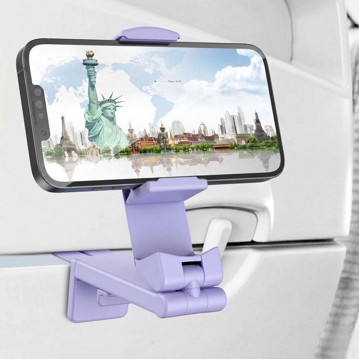 Perilogics Universal Airplane Phone Holder Mount, Plane Travel Essentials