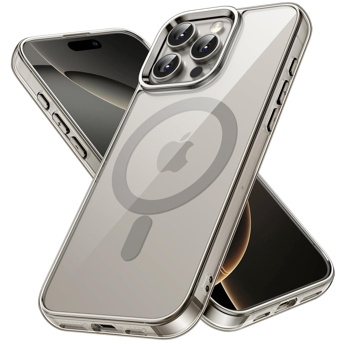 JETech Magnetic Case for iPhone 16, Clear