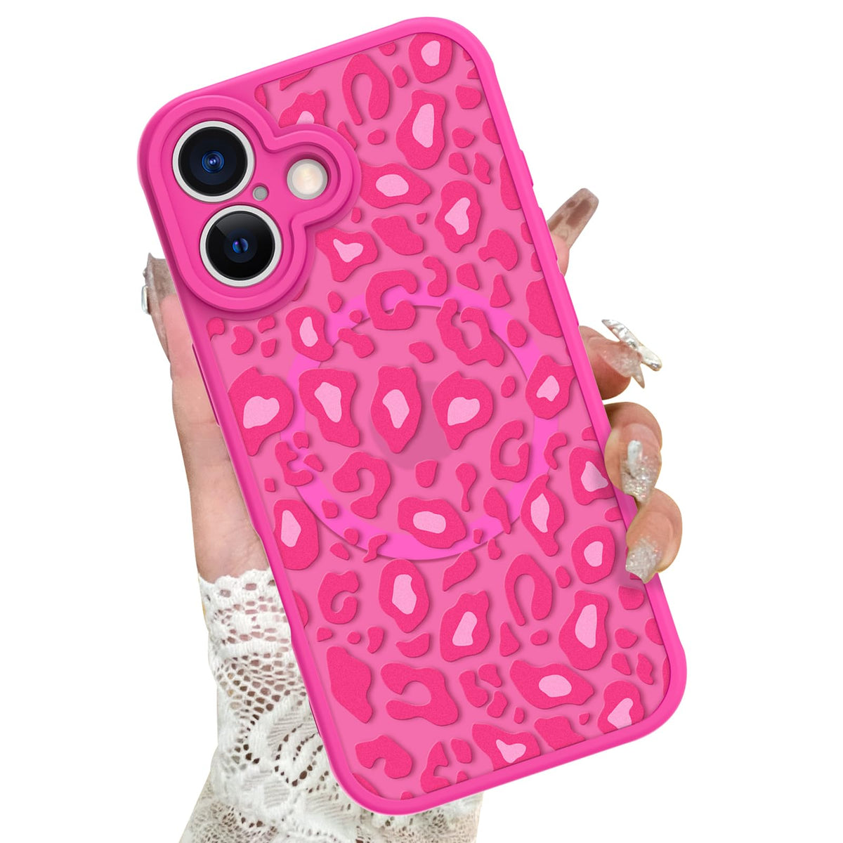 KANGHAR Case for iPhone 16 Phone Case Leopard Printed Pattern