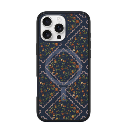 OtterBox iPhone 16 Pro Symmetry Series Clear Case - Floral Romance Blue