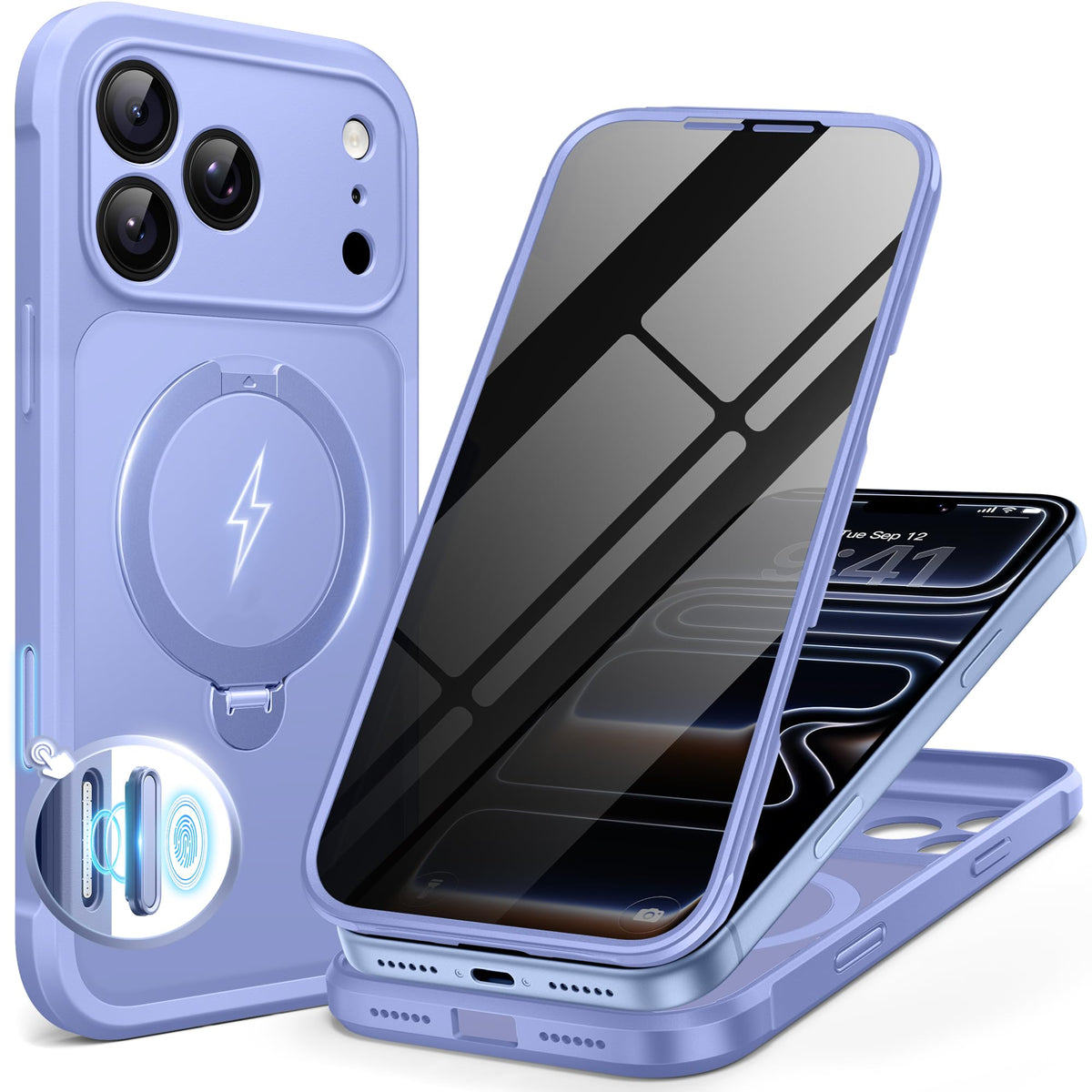 BERFY for iPhone 18 Pro Max Case/iPhone 17 Pro Max Case, Fit for Magsafe