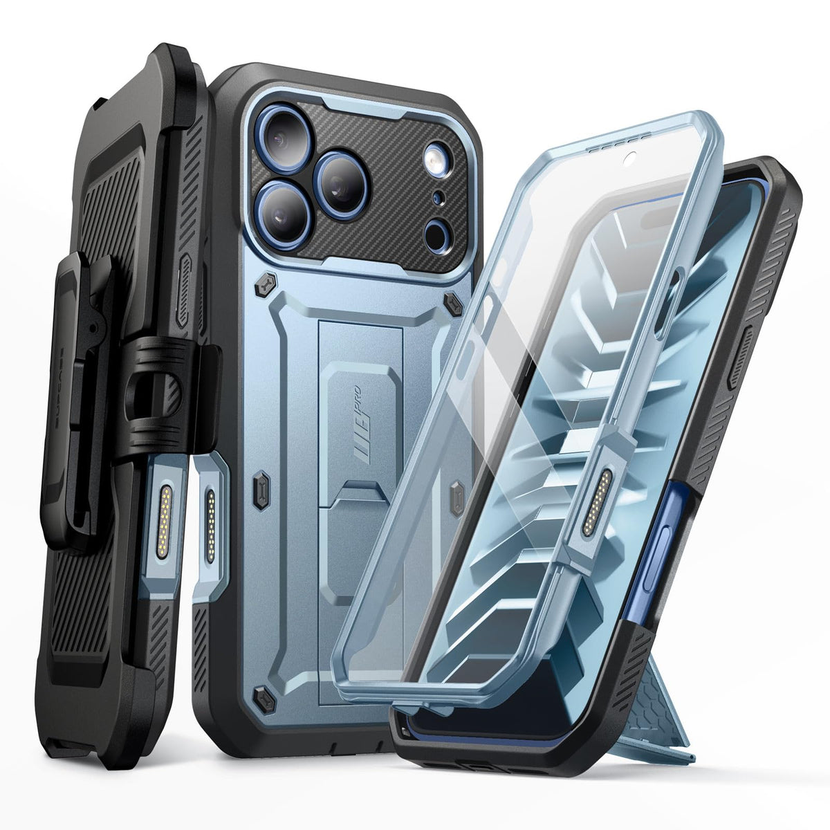 SUPCASE for iPhone 18 Pro Case / 17 Pro Case with Belt Clip, Burgundy