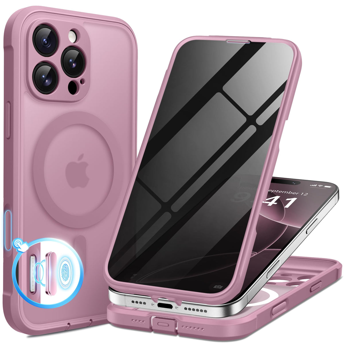 BERFY for iPhone 18 Pro Max Case/iPhone 17 Pro Max Case, Fit for Magsafe