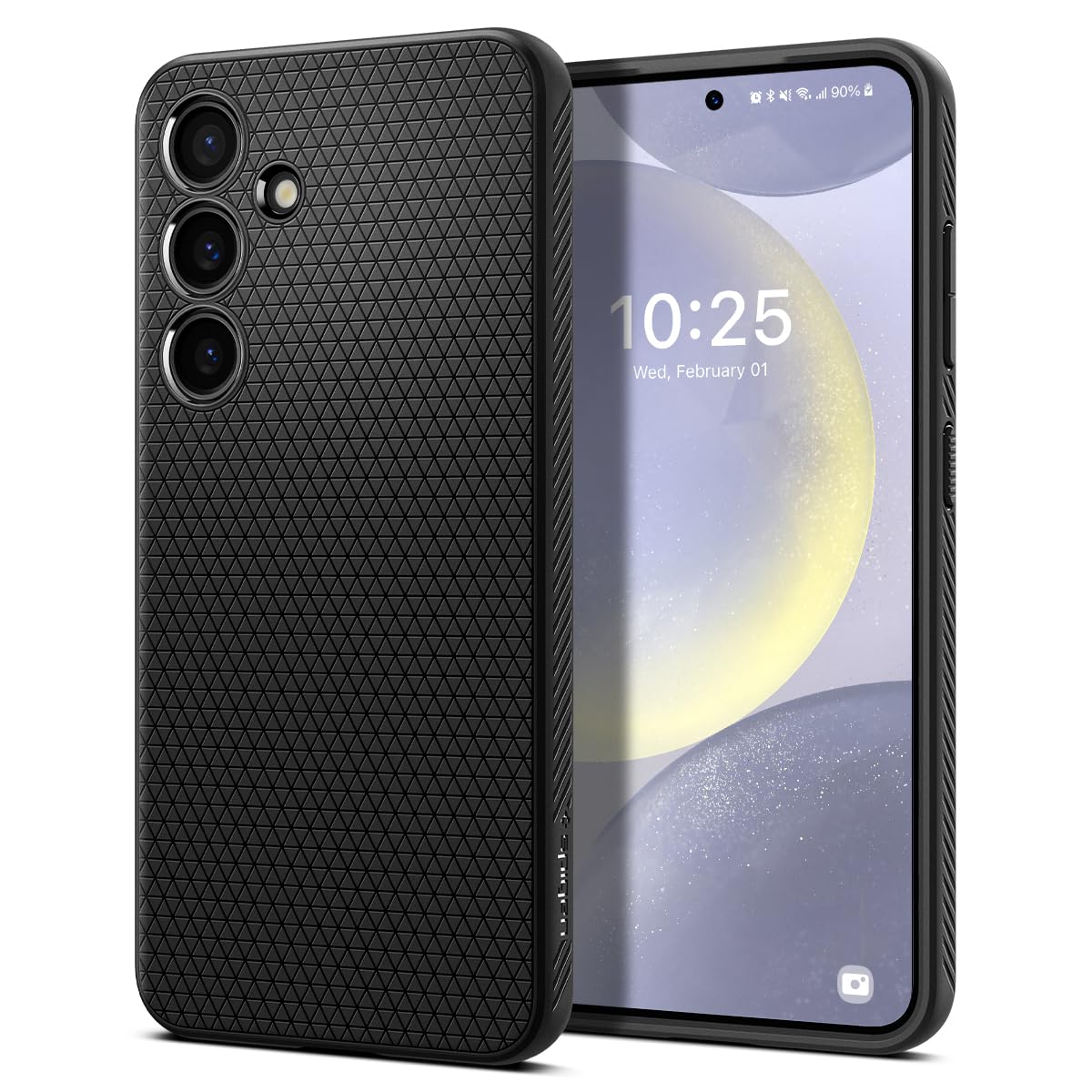 Spigen for Galaxy S22 Plus Case, Liquid Air [No Magnet Ring] [Military-Grade Protection] - Matte Black