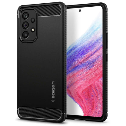 Spigen for Galaxy A37 5G Case, Rugged Armor [Military-Grade Protection] - Matte Black