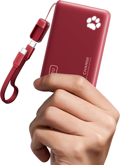 INIU 10000mAh 45W Fast Charging Portable Charger, Smaller Travel Power Bank
