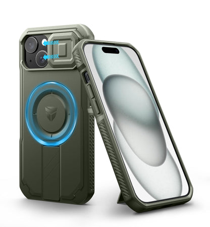 Dexnor for iPhone 17e/16e Case with Slide Camera Cover, 6.1 inch Navy Blue