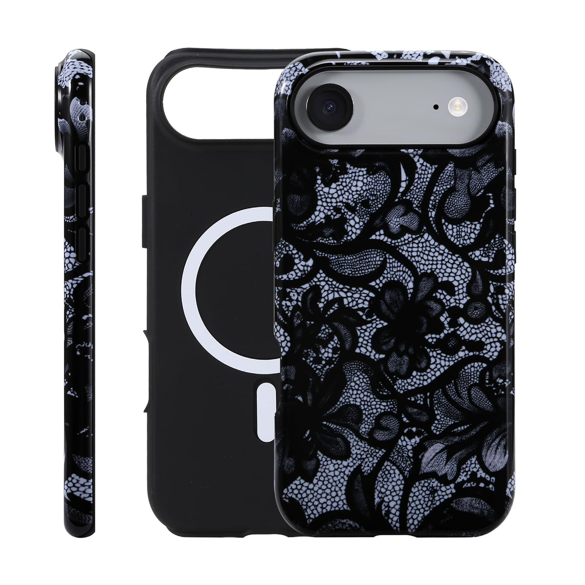 for iPhone 17 ProMax/18 ProMax Case - Wireless Charging for MagSafe, Dual-Layer Design (Outer Hard PC Shell + Inner Soft TPU Shell), Unisex Shockproof Protective Case - Tiger Stripe Pattern.