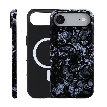 for iPhone 17 ProMax/18 ProMax Case - Wireless Charging for MagSafe, Dual-Layer Design (Outer Hard PC Shell + Inner Soft TPU Shell), Unisex Shockproof Protective Case - Tiger Stripe Pattern.