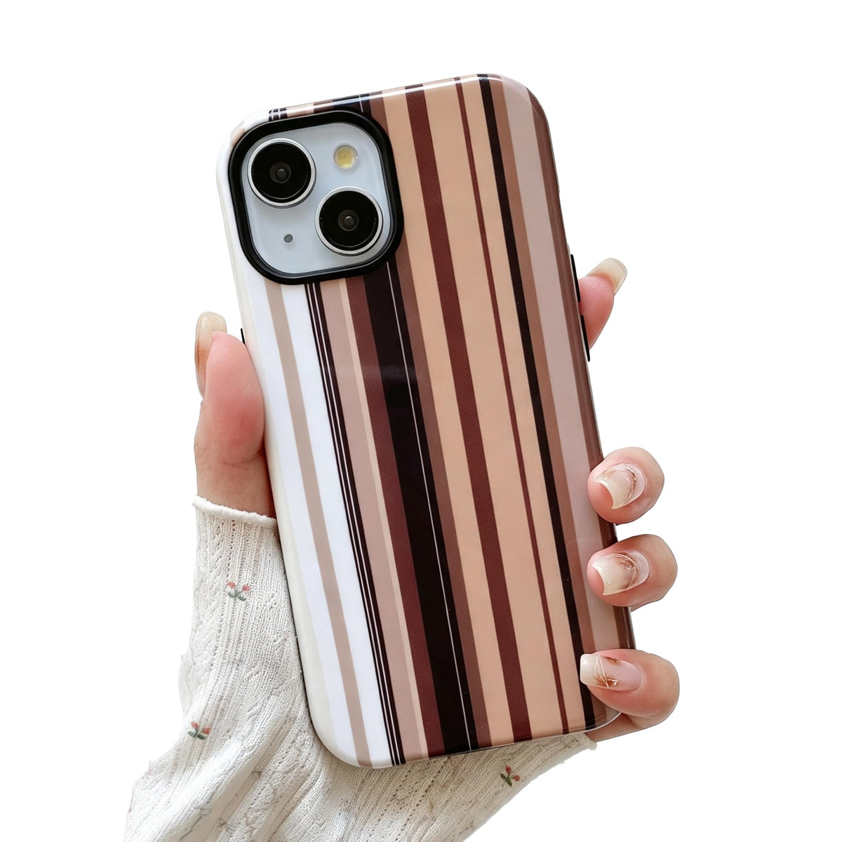 Colorful Striped Pattern Phone Case,for iPhone 15