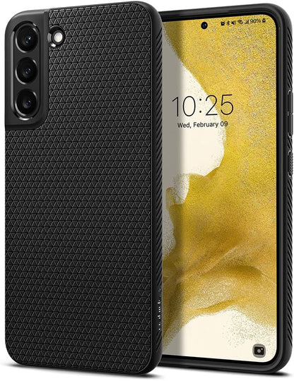 Spigen for Galaxy S22 Plus Case, Liquid Air [No Magnet Ring] [Military-Grade Protection] - Matte Black
