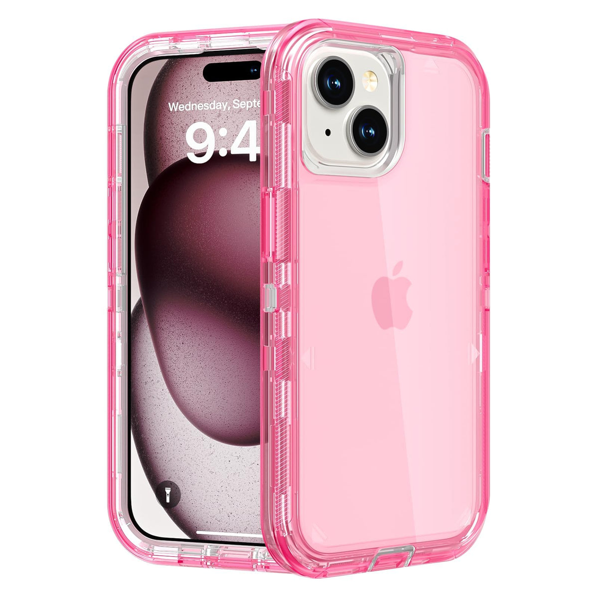 Follaroma for iPhone 16 Plus Case, Shockproof, Crystal Clear