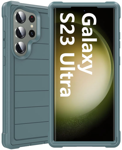 Hensinple for Samsung Galaxy A17 5G Phone Case with Screen Protector, Heavy Duty Military Shockproof Full Body Durable TPU Protective Cover Case for Samsung A17 5G (Black)