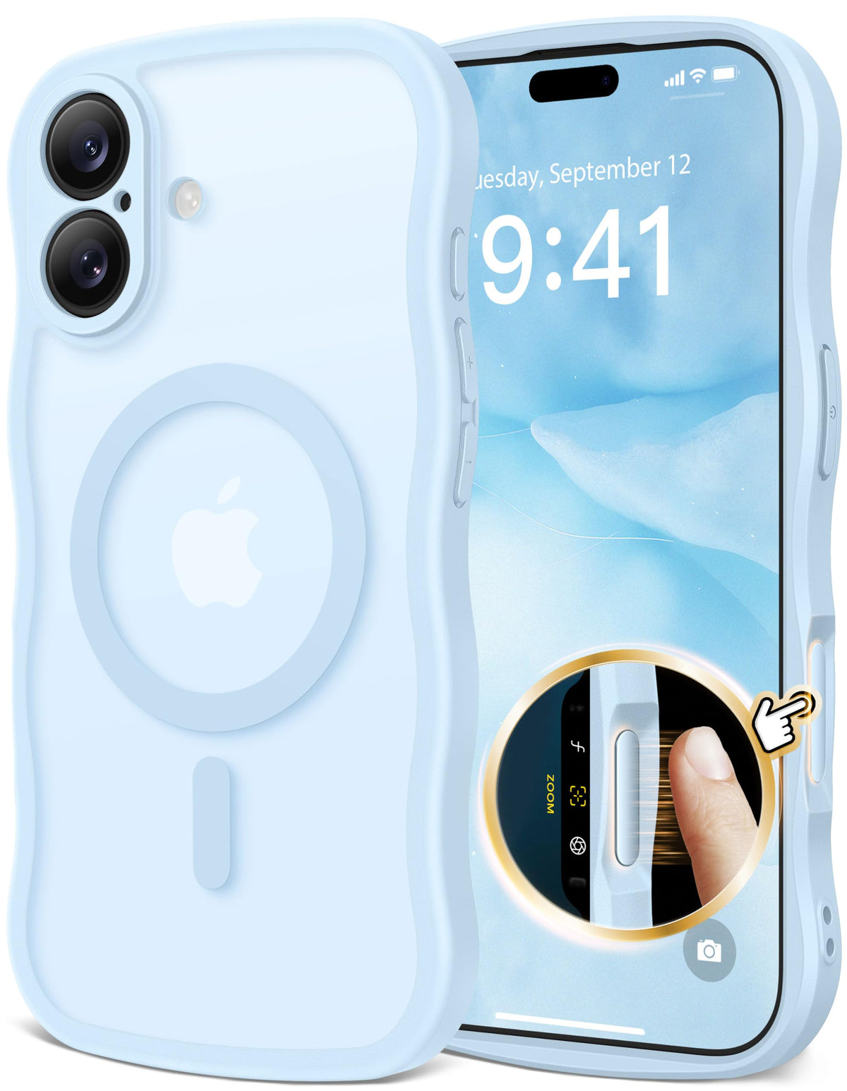 CAPRARO for iPhone 16 Pro Case for Women, Compatible with MagSafe