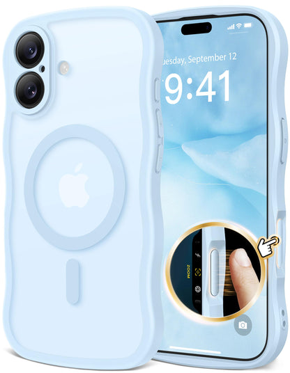CAPRARO for iPhone 16 Pro Case for Women, Compatible with MagSafe