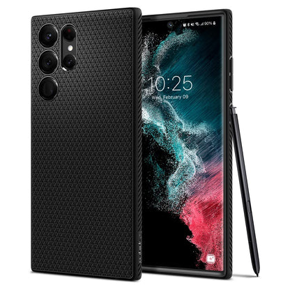 Spigen for Galaxy S22 Plus Case, Liquid Air [No Magnet Ring] [Military-Grade Protection] - Matte Black