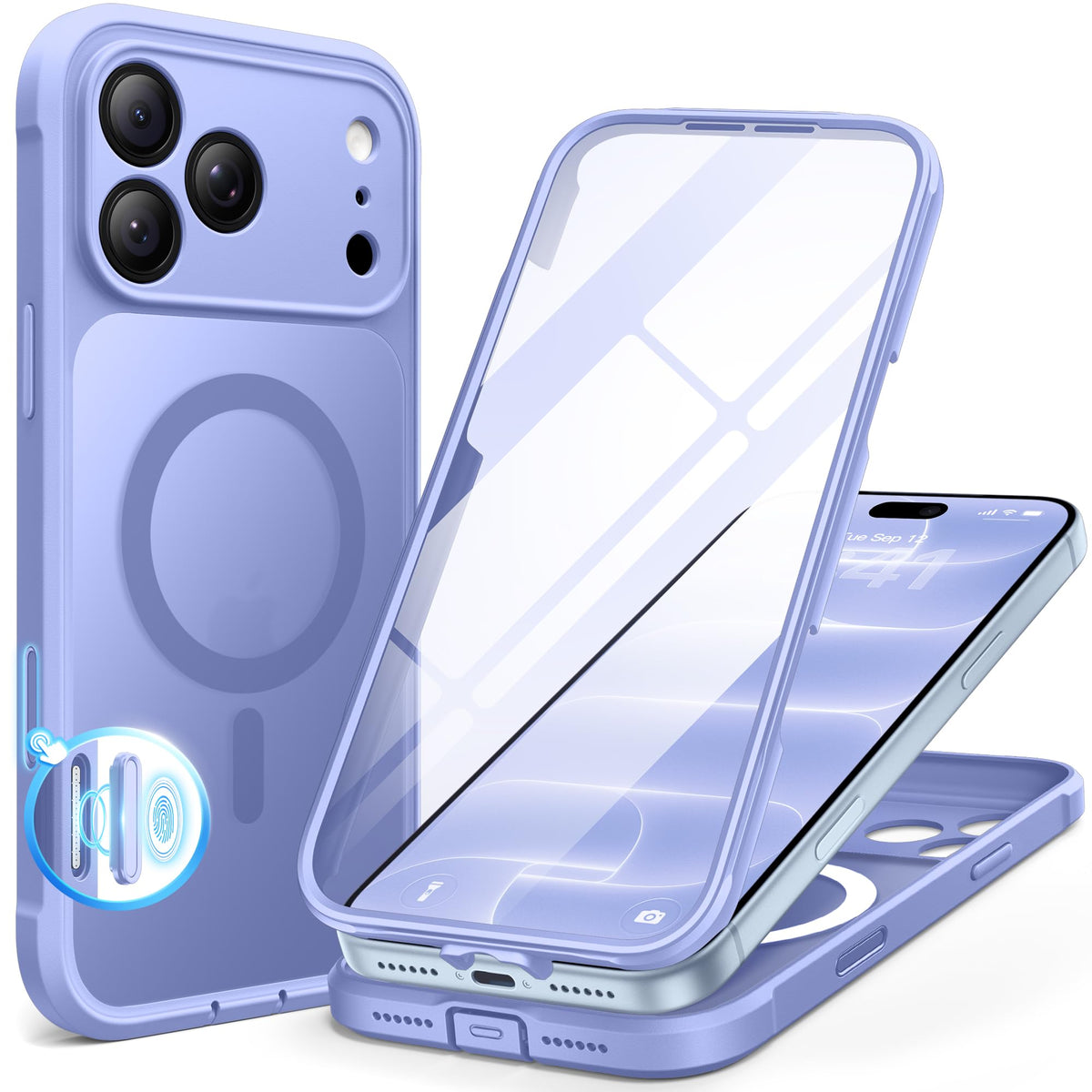 BERFY for iPhone 18 Pro Max Case/iPhone 17 Pro Max Case, Fit for Magsafe