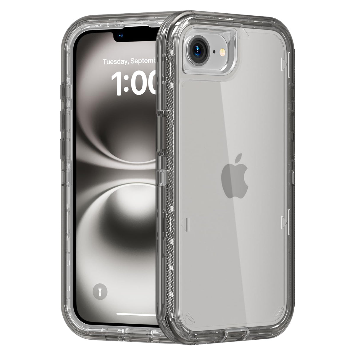 Follaroma for iPhone 16 Plus Case, Shockproof, Crystal Clear