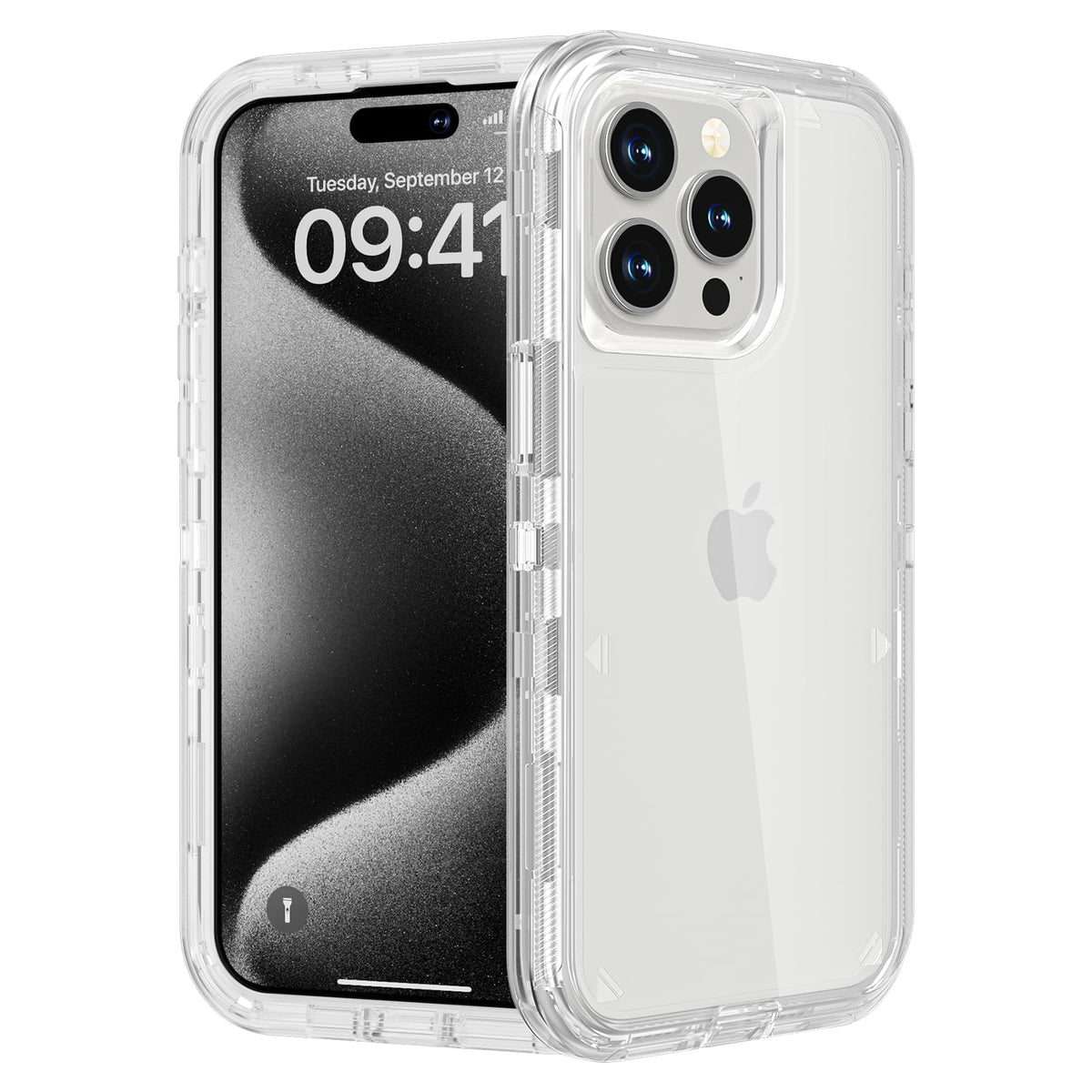 Follaroma for iPhone 16 Plus Case, Shockproof, Crystal Clear