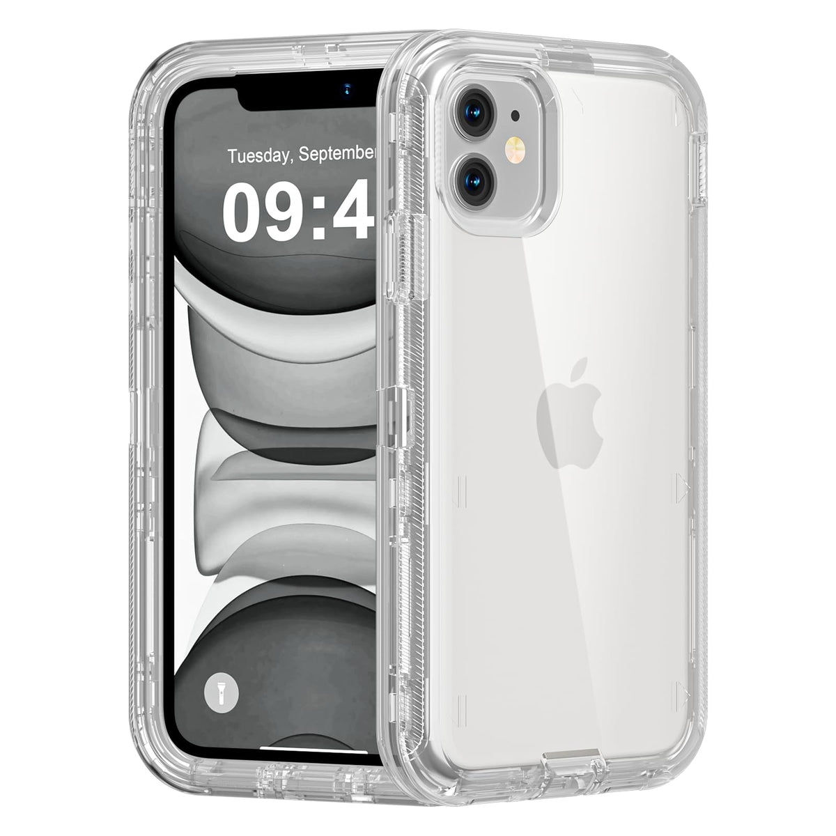 Follaroma for iPhone 16 Plus Case, Shockproof, Crystal Clear