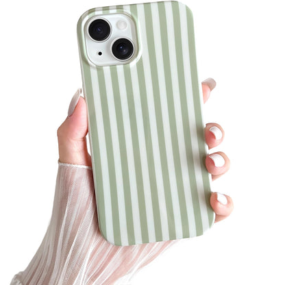 Yeddabox for iPhone 16 Pro Case Cute Striped Phone Case Soft TPU Slim Shockproof Phone Cover for Women Girls, Pink and Yellow