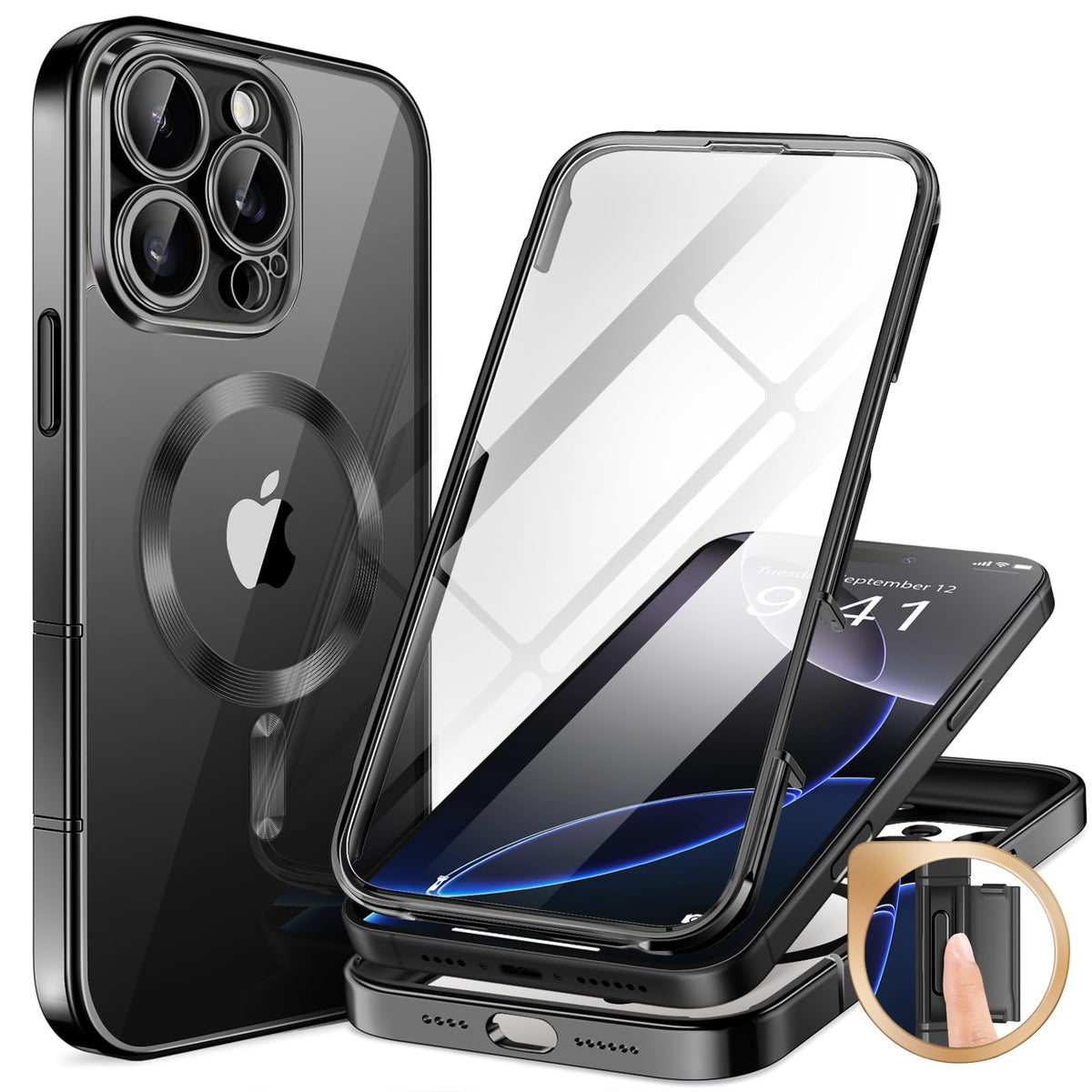 BERFY for iPhone 18 Pro Max Case/iPhone 17 Pro Max Case, Fit for Magsafe