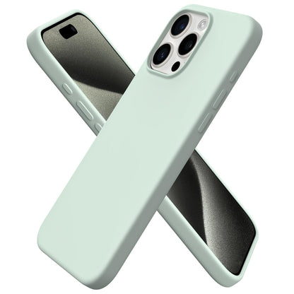 ORNARTO for iPhone 15 Pro Max Case, Liquid Silicone, Cherry Blossom