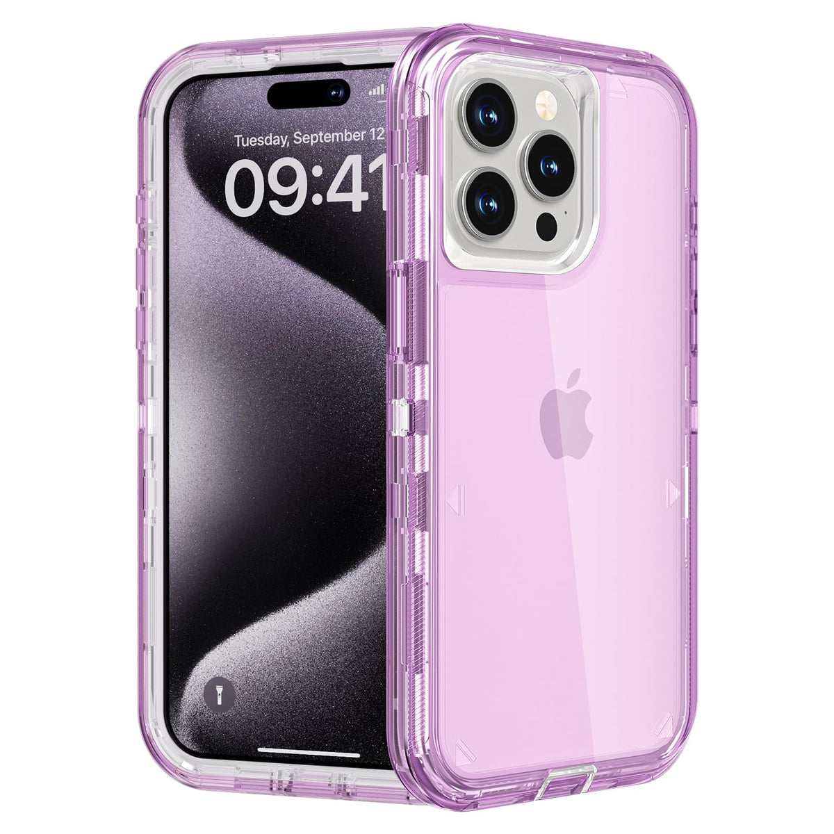 Follaroma for iPhone 16 Plus Case, Shockproof, Crystal Clear