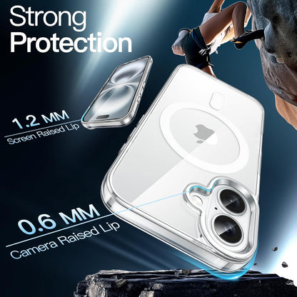 JETech Magnetic Case for iPhone 16, Clear
