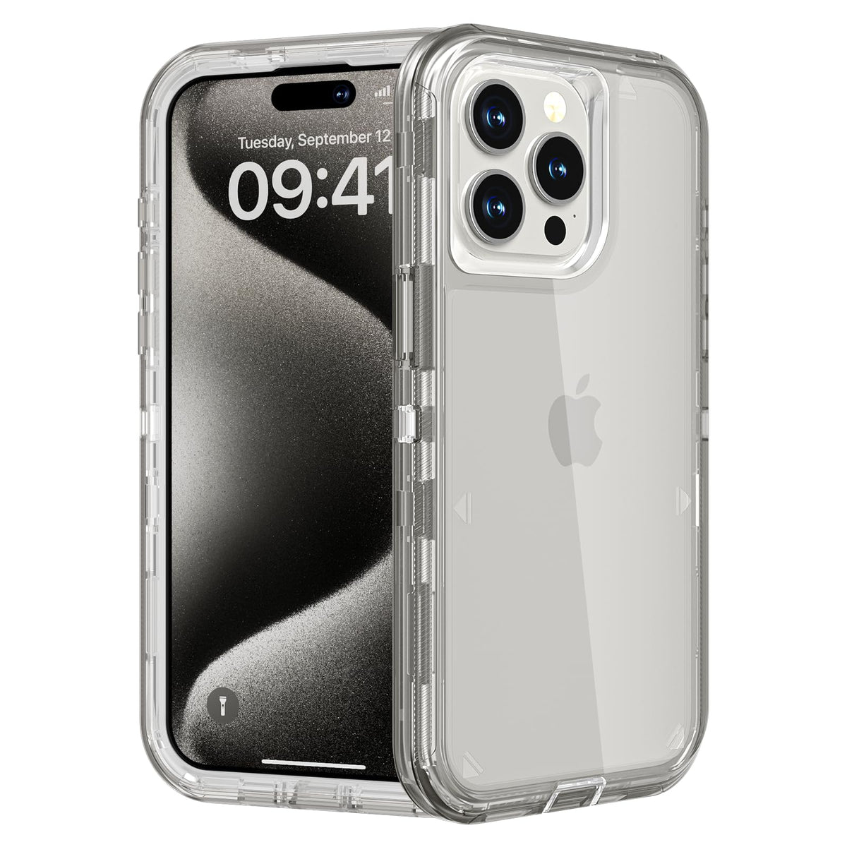 Follaroma for iPhone 16 Plus Case, Shockproof, Crystal Clear