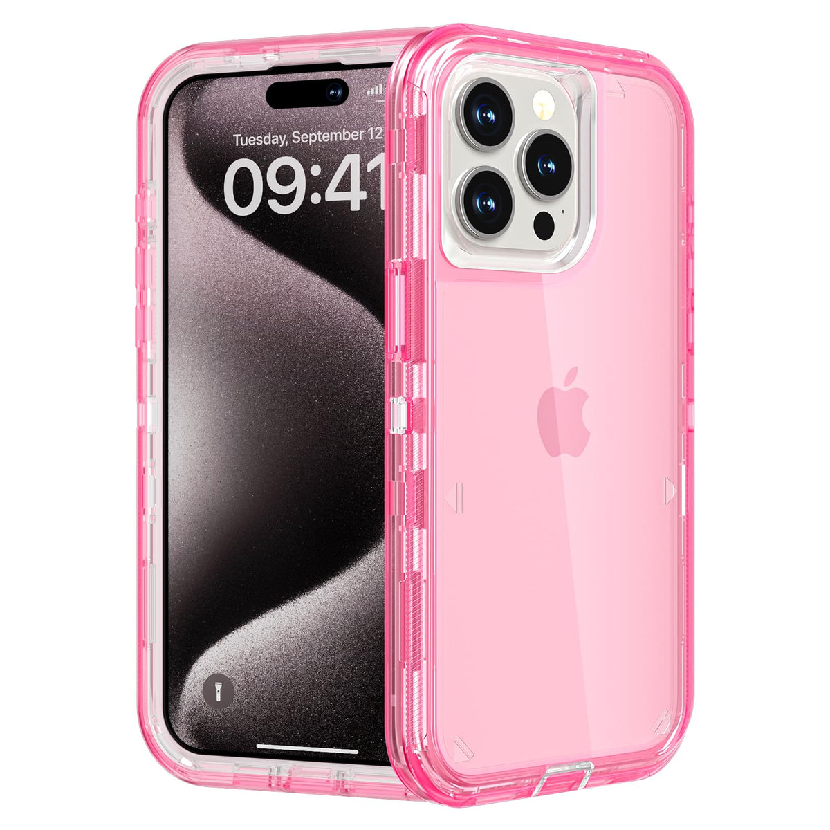 Follaroma for iPhone 16 Plus Case, Shockproof, Crystal Clear