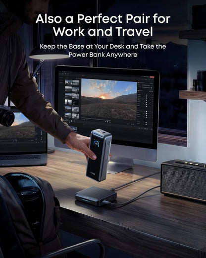 Anker Prime Power Bank, 26,250mAh 300W with Fast Charging Base