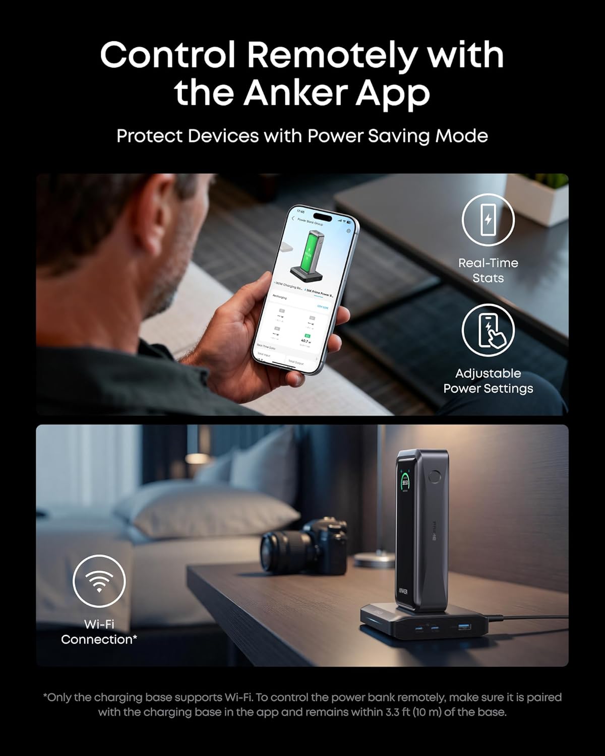 Anker Prime Power Bank, 26,250mAh 300W with Fast Charging Base