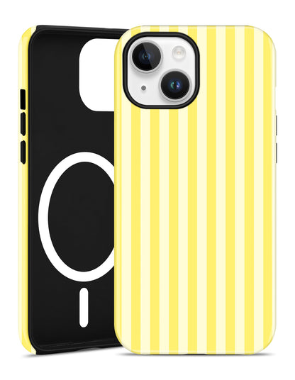 Magnetic Striped Phone Case for iPhone 17, Navy Blue