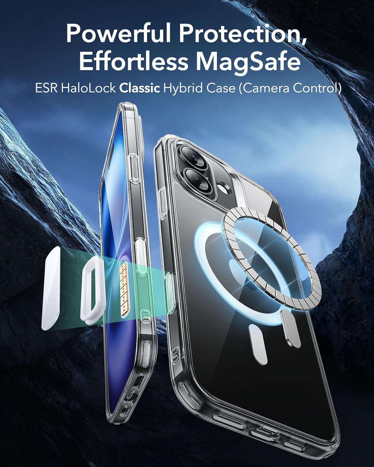 ESR Classic Hybrid for iPhone 16 Case, Clear