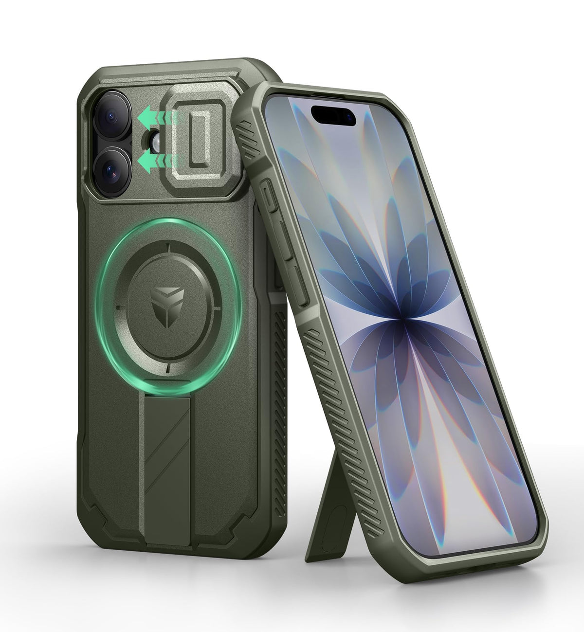 Dexnor for iPhone 17e/16e Case with Slide Camera Cover, 6.1 inch Navy Blue