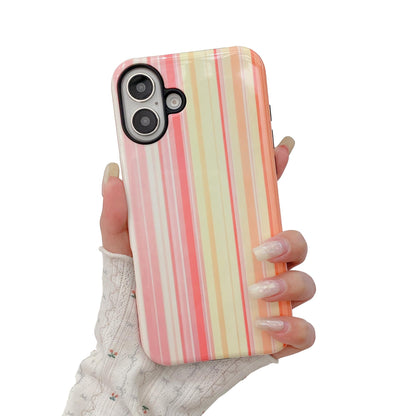 Colorful Striped Pattern Phone Case,for iPhone 15