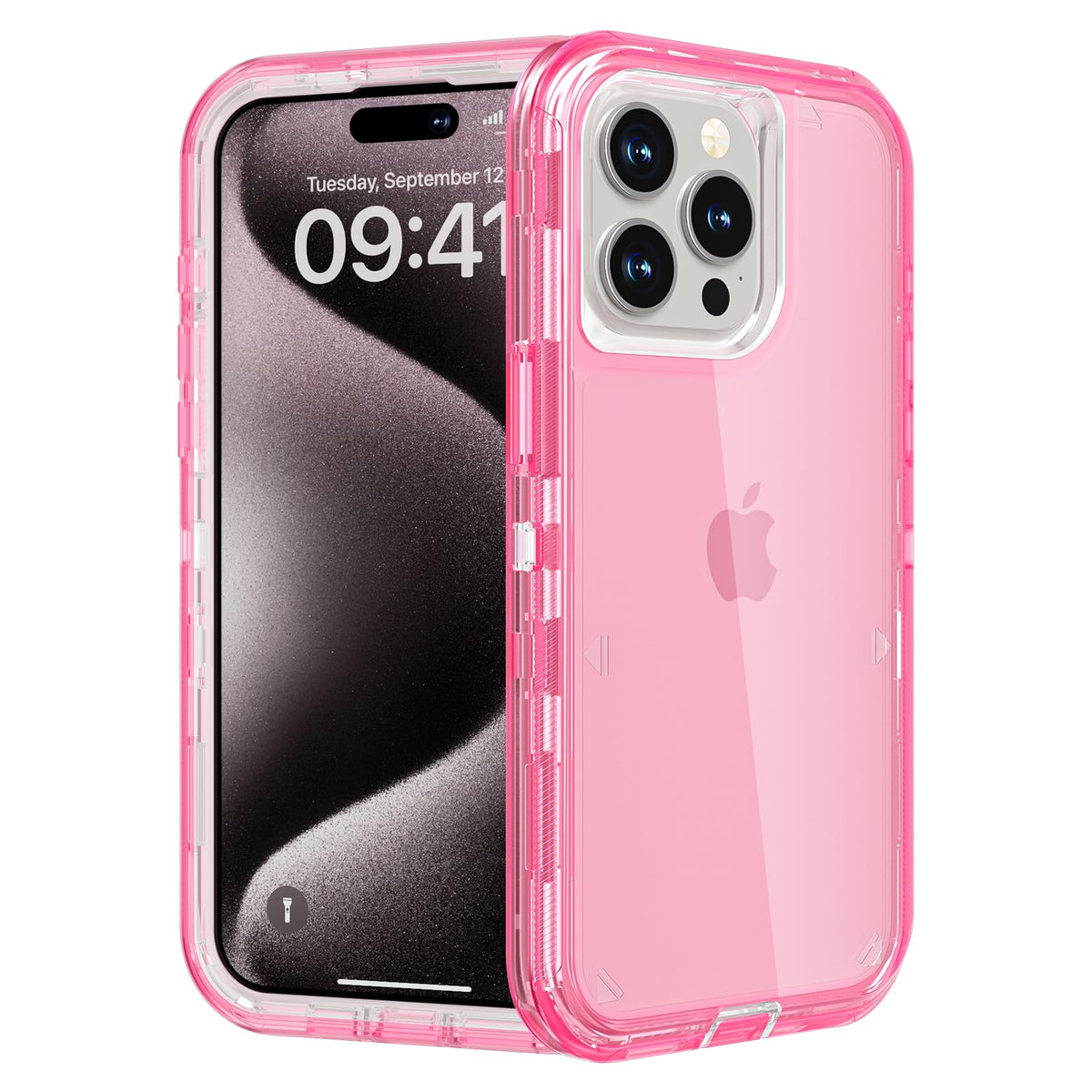 Follaroma for iPhone 16 Plus Case, Shockproof, Crystal Clear