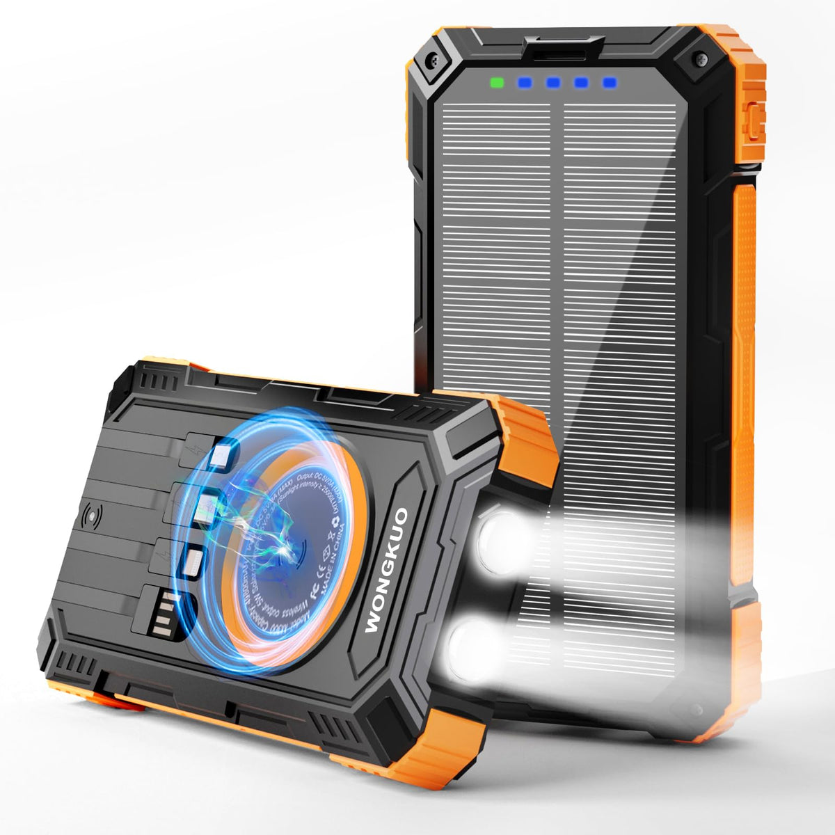Solar Charger Power Bank - 49800mAh QC3.0 Fast Charging Portable Charger