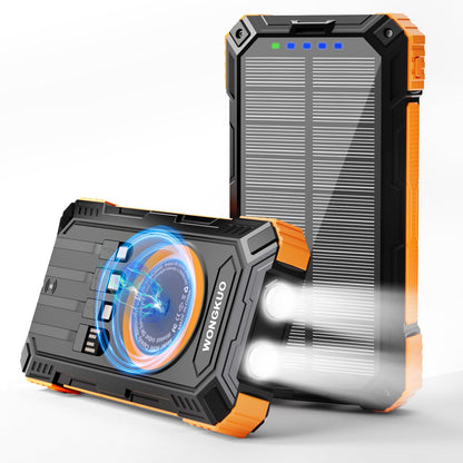 Solar Charger Power Bank - 49800mAh QC3.0 Fast Charging Portable Charger