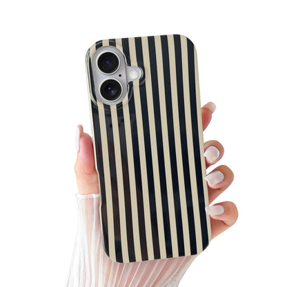 Yeddabox for iPhone 16 Pro Case Cute Striped Phone Case Soft TPU Slim Shockproof Phone Cover for Women Girls, Pink and Yellow