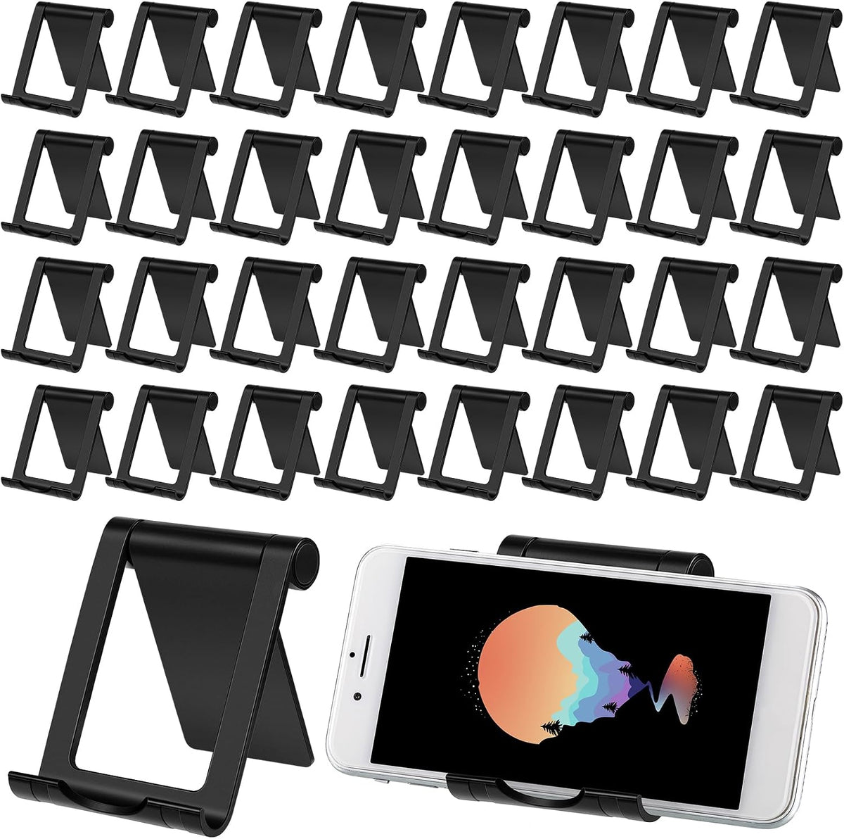 Fabbay 40 Pcs Phone Stand Compatible with Mobile Phones Tablets, Black