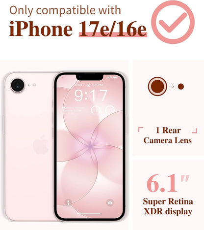 GVIEWIN for iPhone 17e Case & iPhone 16e Case with Screen Protector