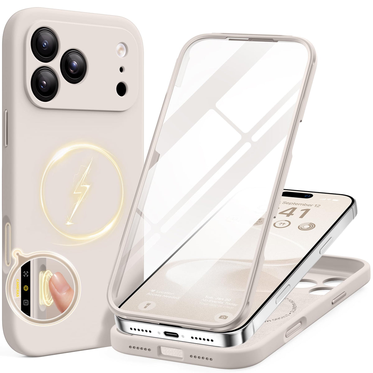 BERFY for iPhone 18 Pro Max Case/iPhone 17 Pro Max Case, Fit for Magsafe