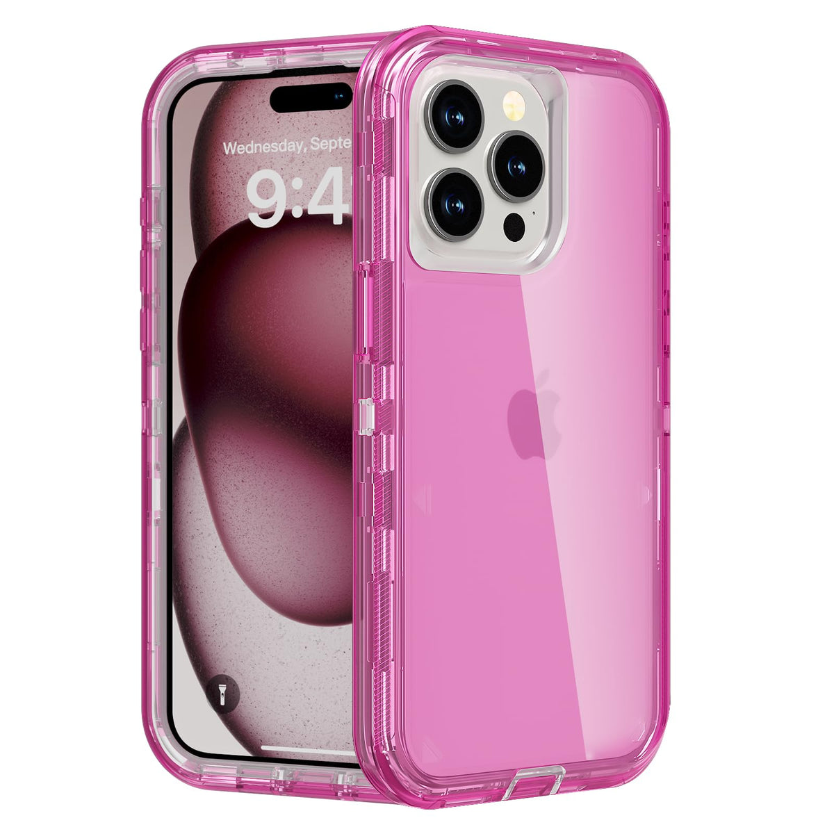 Follaroma for iPhone 16 Plus Case, Shockproof, Crystal Clear