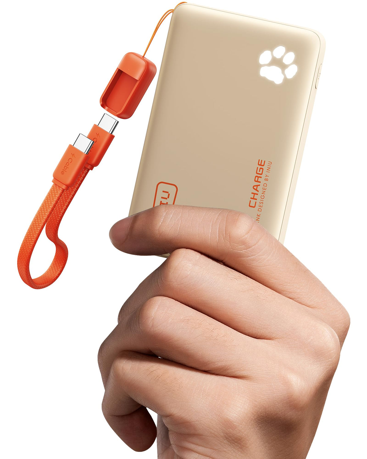 INIU 10000mAh 45W Fast Charging Portable Charger, Smaller Travel Power Bank
