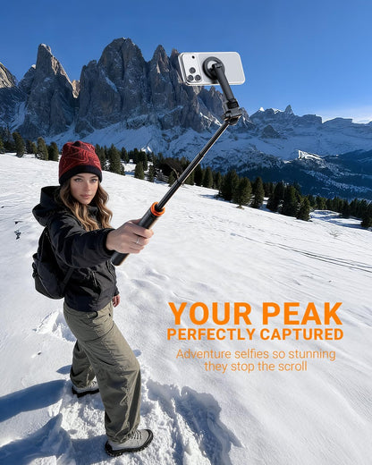EUCOS 62" Magnetic Phone Tripod for iPhone, Selfie Stick Tripod with Remote
