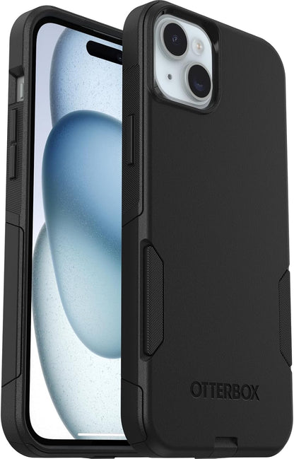OtterBox iPhone 15 Plus and iPhone 14 Plus Commuter Series Case - Black, Slim & Tough, Pocket-Friendly, with Port Protection