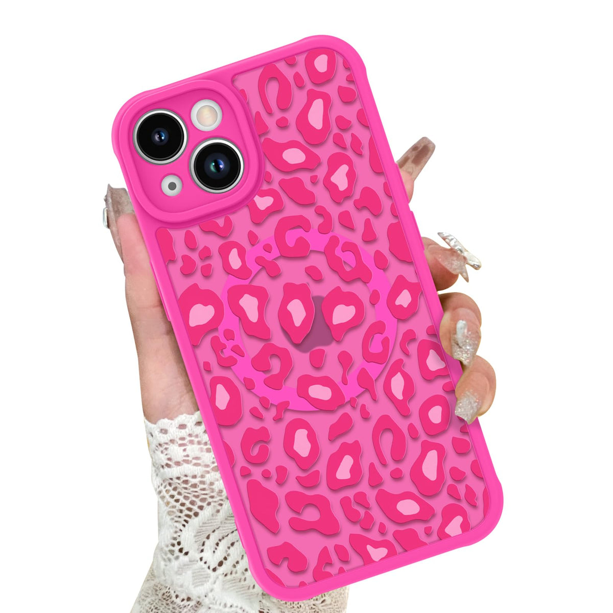 KANGHAR Case for iPhone 16 Phone Case Leopard Printed Pattern