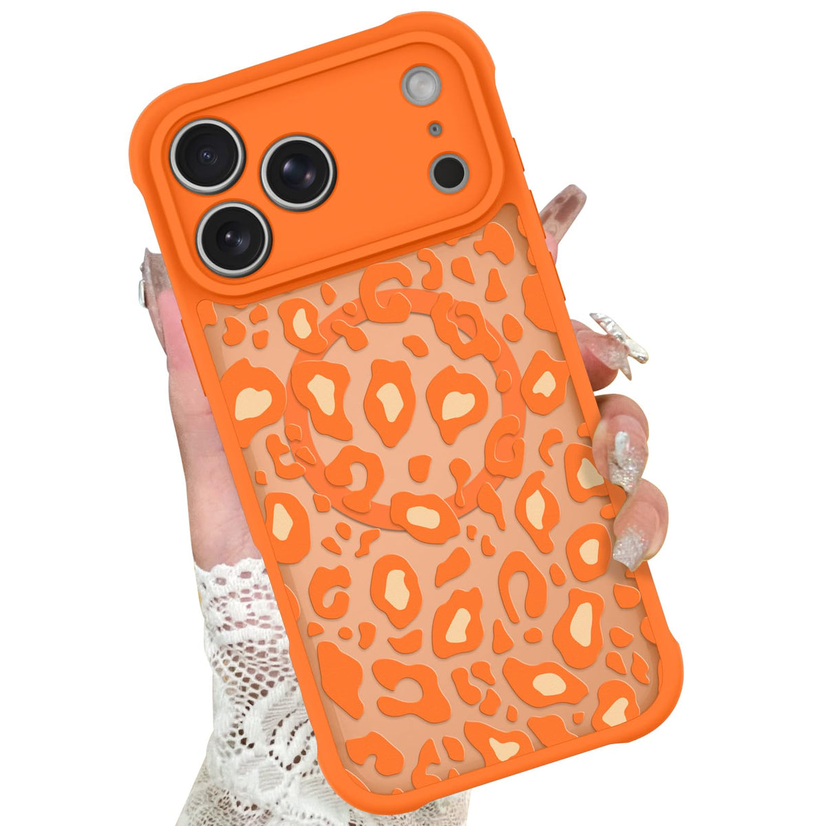 KANGHAR Case for iPhone 16 Phone Case Leopard Printed Pattern